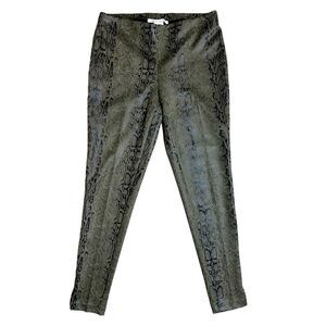 Zac & Rachel Womens Snake Print Pull On Pants Size Small